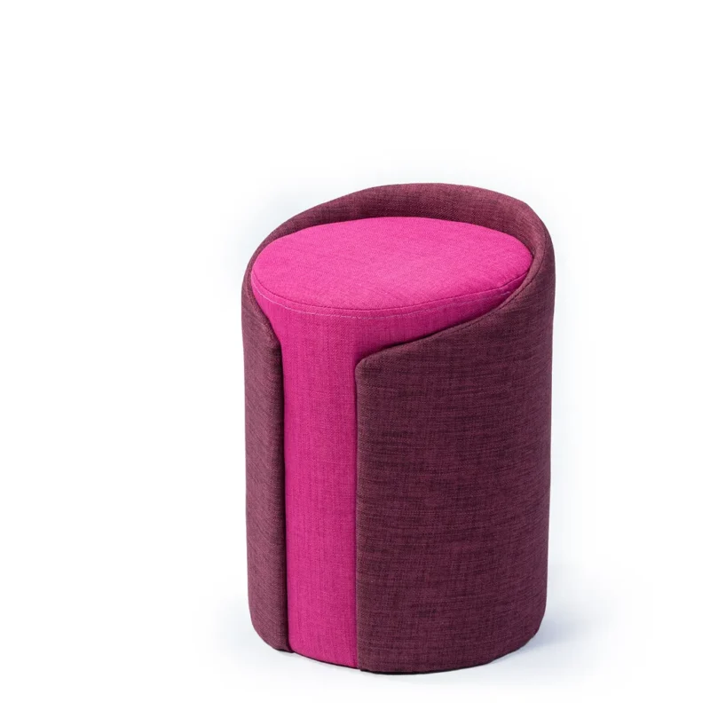 Butterfly Ottoman Purple & Pink