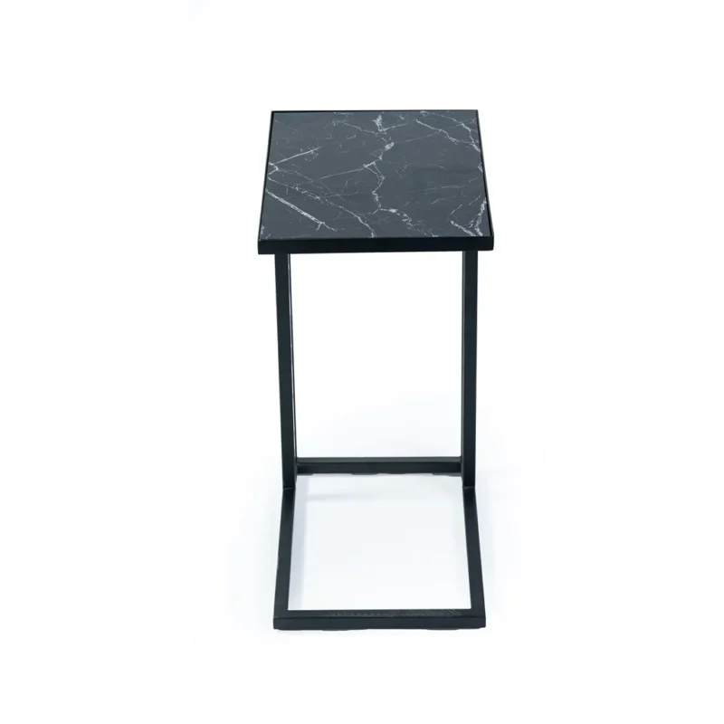 Carbone side table glass