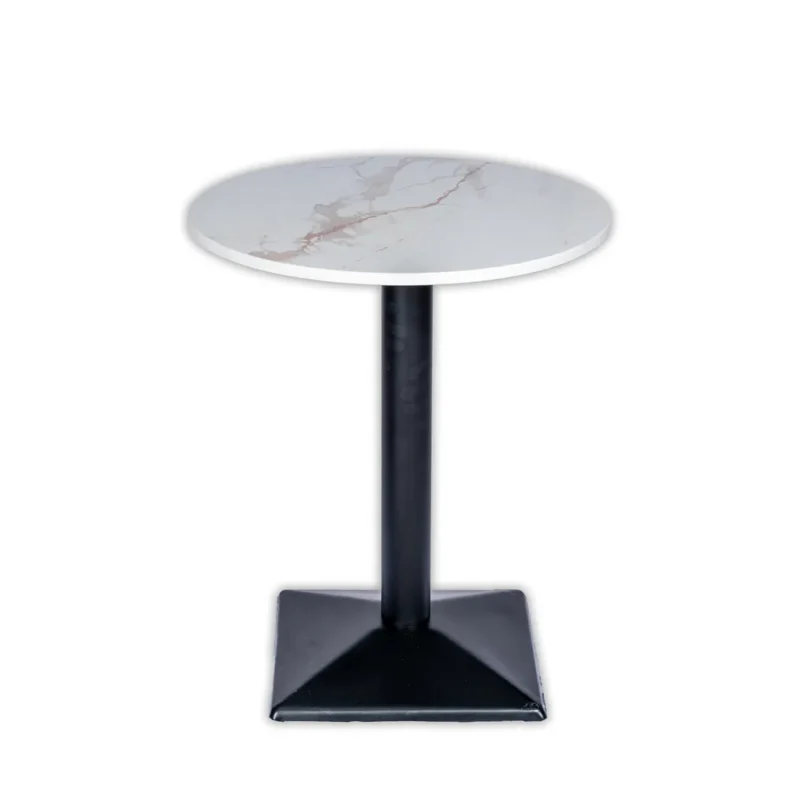 Mono table Round Marble White & Black