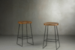 Sleek Barstool Wooden - Image 2