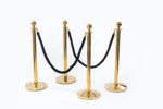 Golden poles & black rope - Image 2