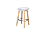 Sleek Wooden Leg White