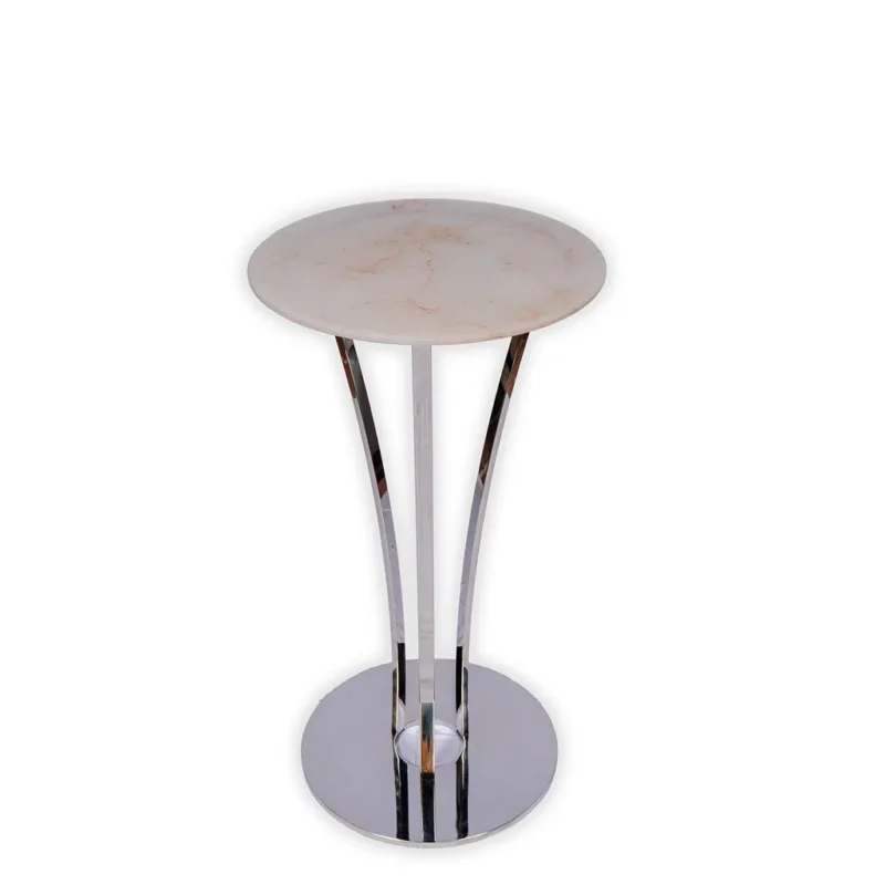 Graphite chrome Marble white & brown