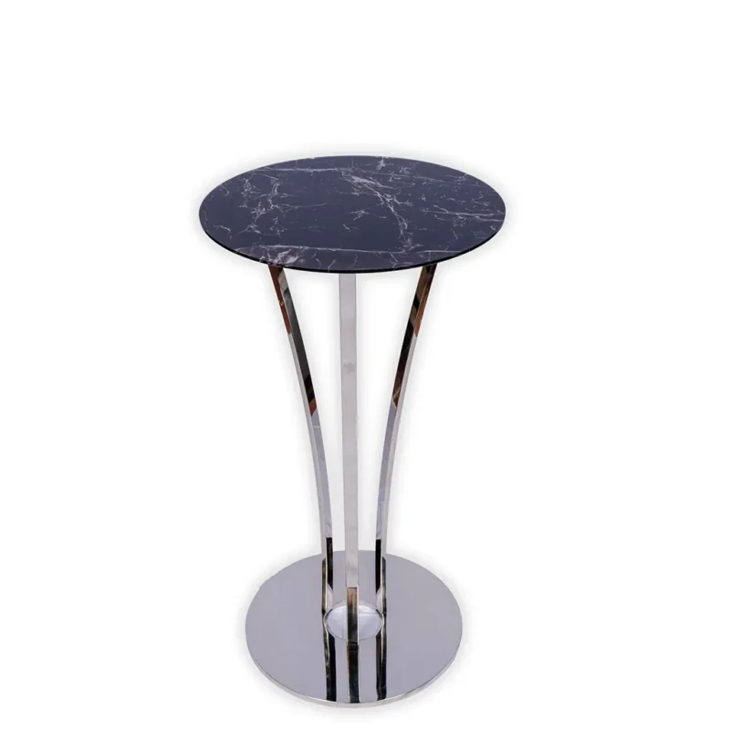 Graphite chrome Marble black & White