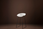 Sleek Barstool White - Image 2