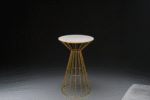 Oro Bar table Marble White & Brown - Image 2